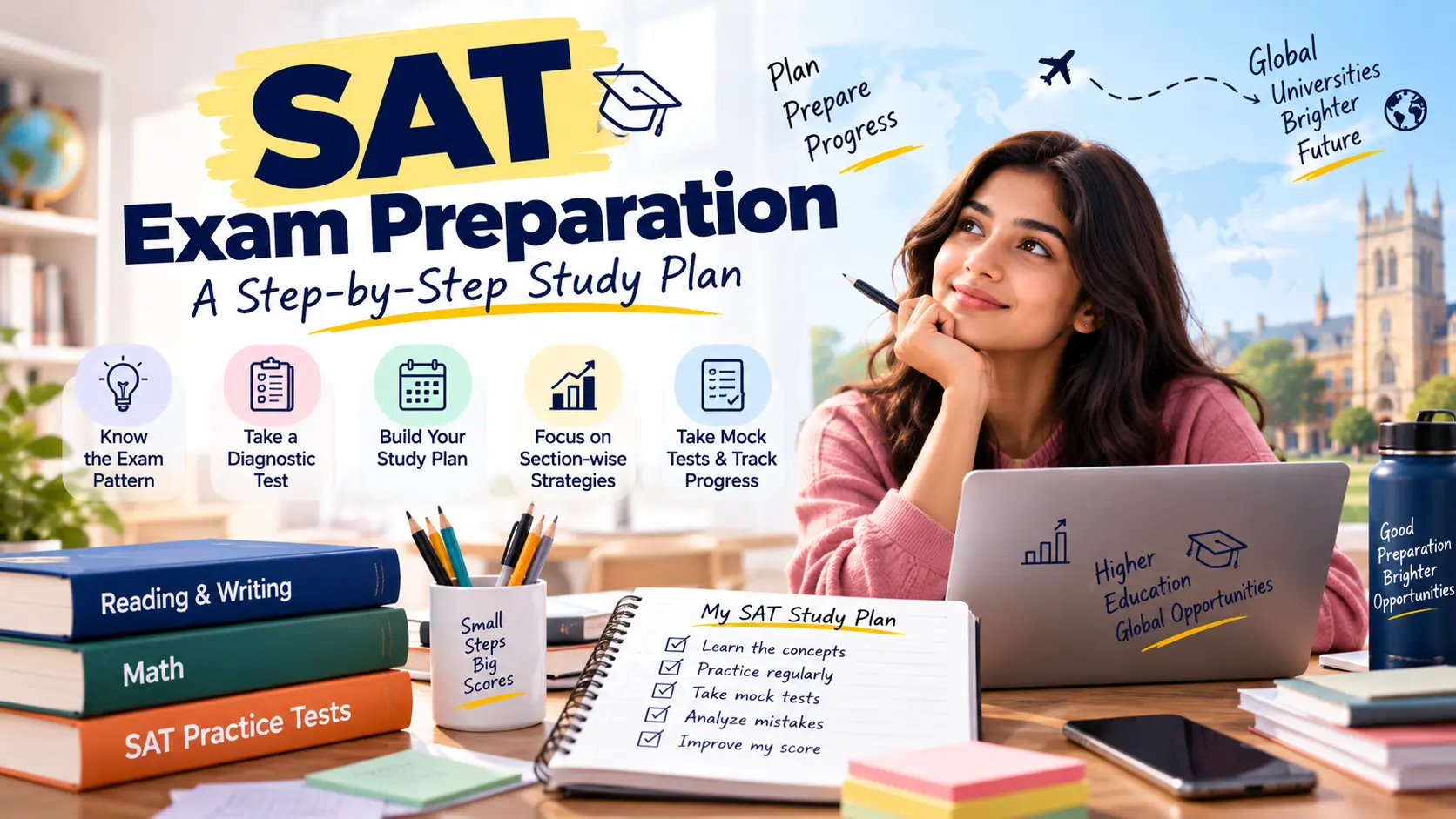 SAT Exam Preparation: A Step-by-Step Study Plan for Indian Students